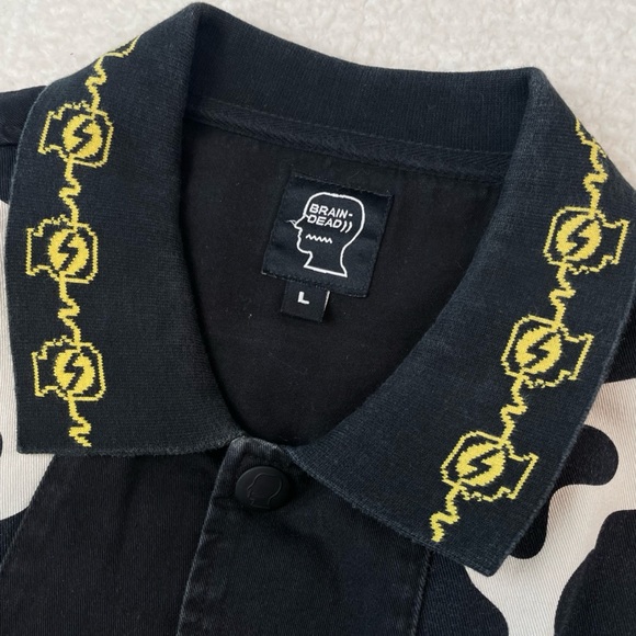 BRAIN DEAD • Black/White Cow Cabana Shirt - Picture 14 of 16